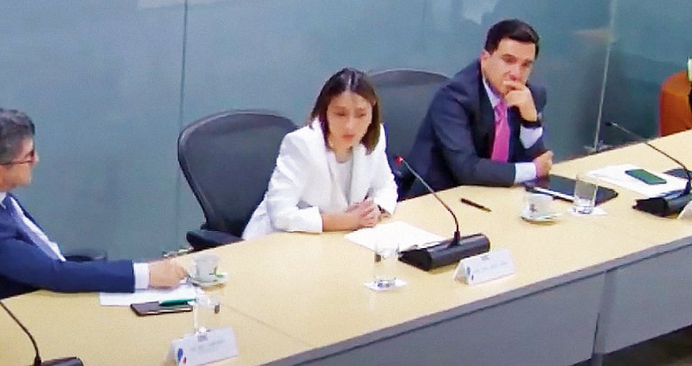 La hoy directora del Dapre durante su versión libre. 