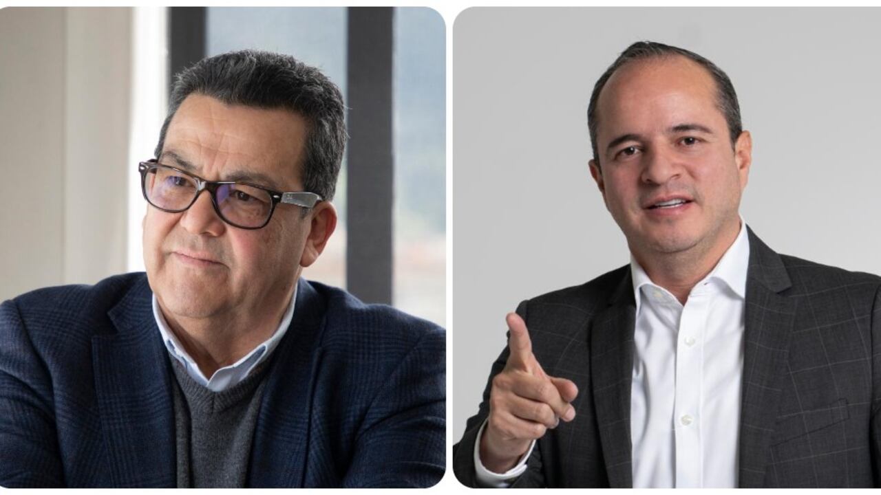 El presidente de Colpensiones, Jaime Dussán, y el congresista, Juan Espinal.
