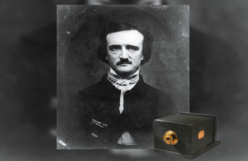 El retrato de Edgar Allan Poe por Marcus Aurelius Root, de 1848, se hizo con un daguerrotipo y necesitó diez minutos de exposición.