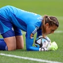 Catalina Pérez en el primer partido entre Colombia y Corea del Sur