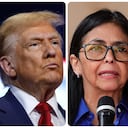 Xi Jinping, Donald Trump y Delcy Rodríguez