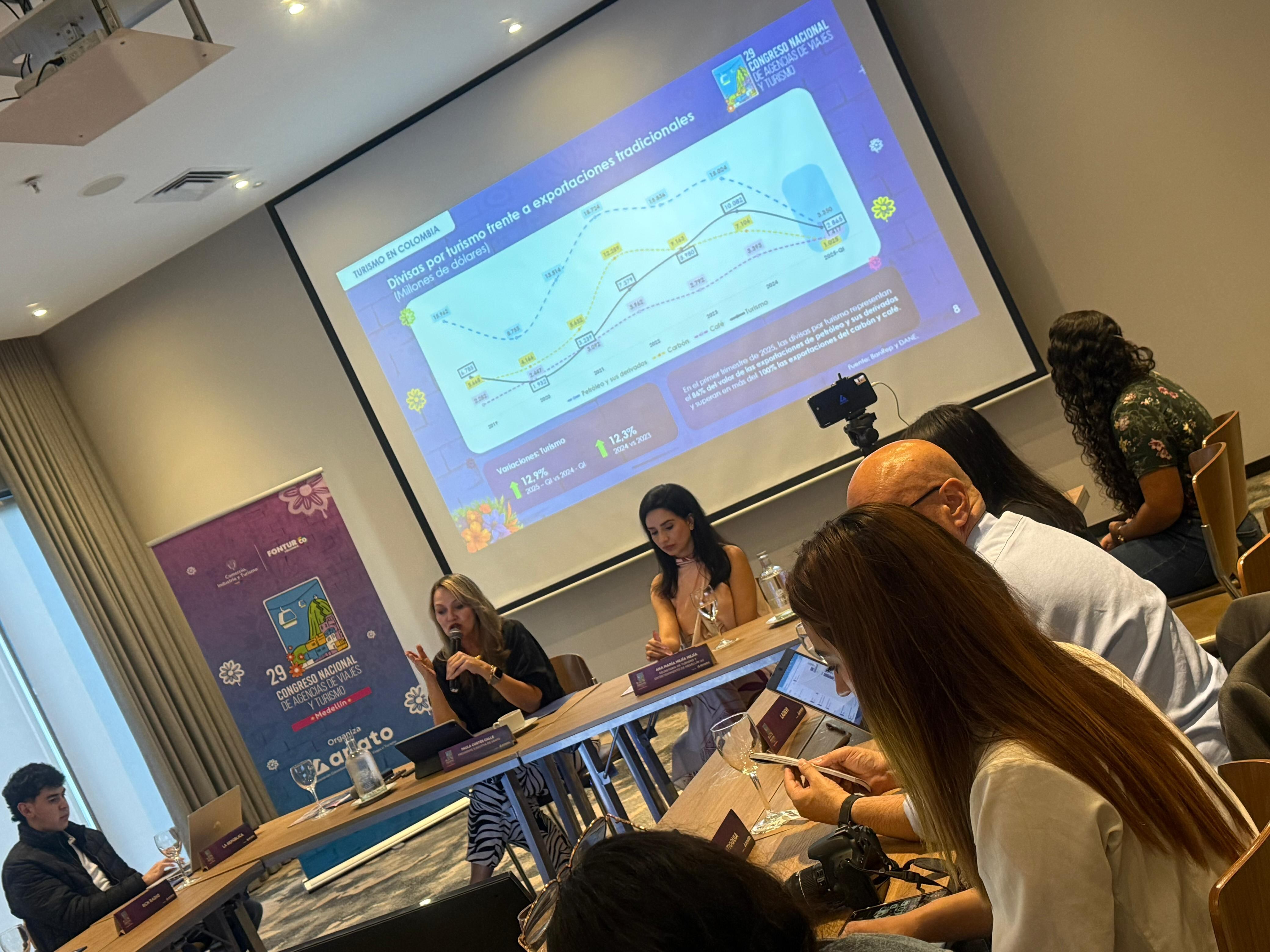 Instalación de la edición 29 del Congreso Nacional de Agencias de Viajes y Turismo en Medellín.