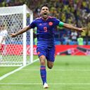 Gol de Falcao ante Polonia en el Mundial de Rusia 2018.