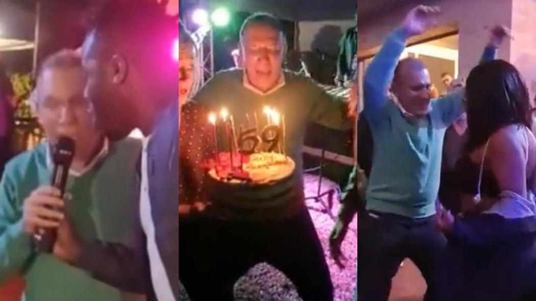 Roy Barreras, presidente del Congreso, celebró su cumpleaños con música y baile.