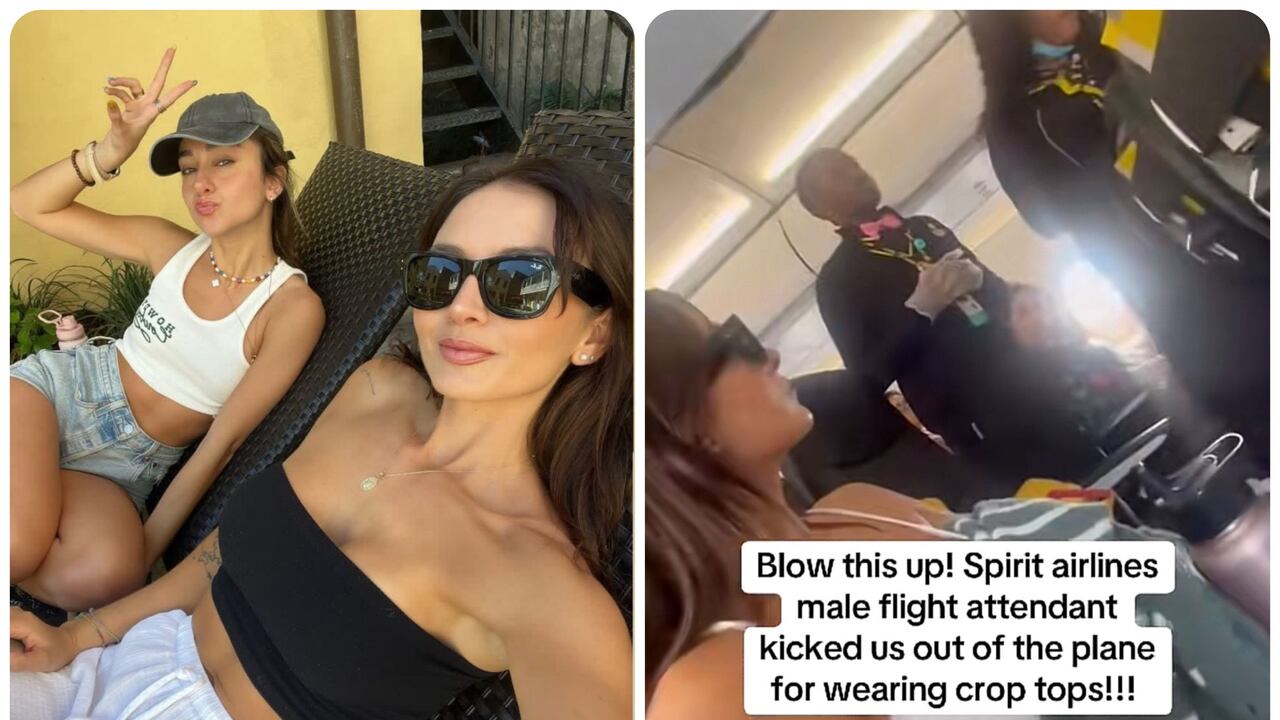 Las jóvenes se encontraban abordando un vuelo de la aeroínea Spirit