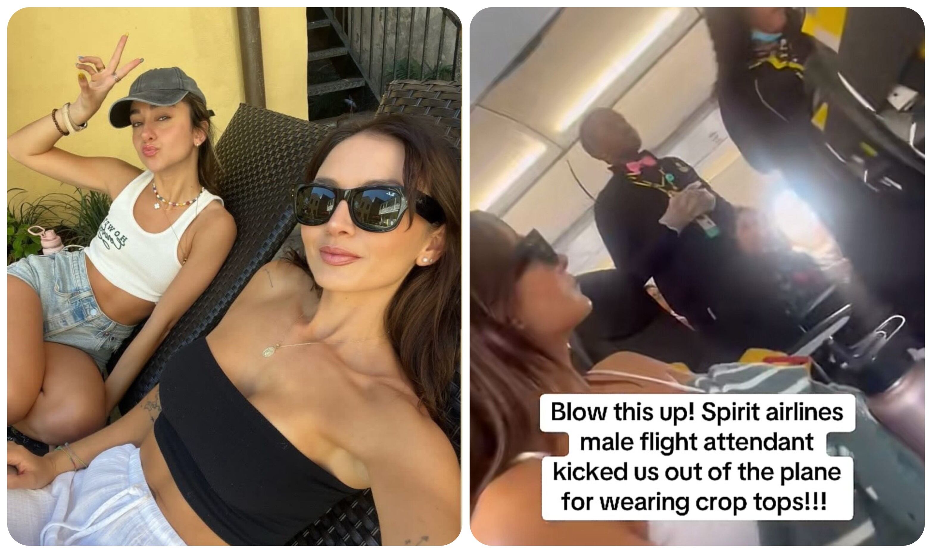 Las jóvenes se encontraban abordando un vuelo de la aeroínea Spirit