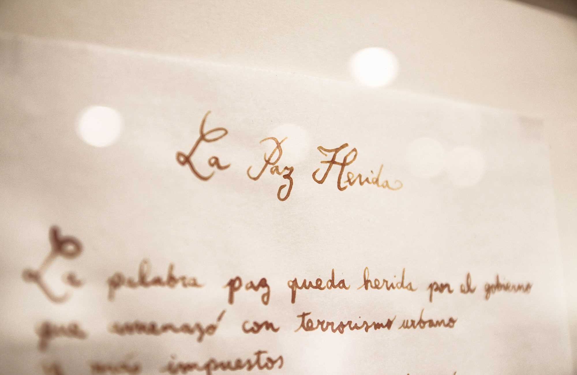 Obra de Andrés Felipe Uribe presente en la muestra. 