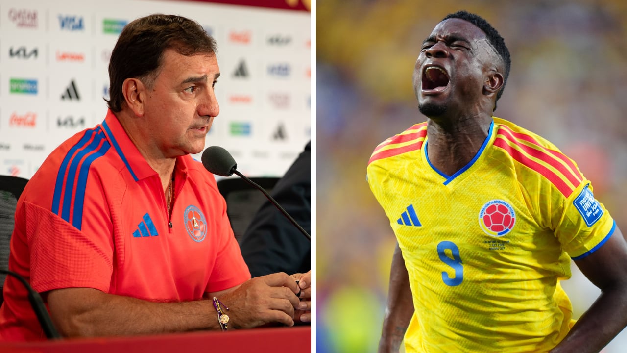 No son buenas las noticias que dio el técnico Néstor Lorenzo (izq.) sobre Jhon Córdoba (der).