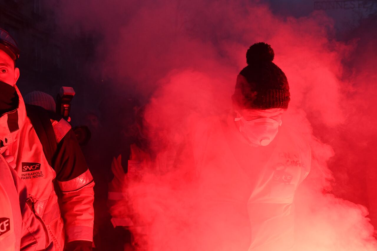 París fue el epicentro de las protestas contra la reforma pensional del gobierno francés. Foto: AFP.