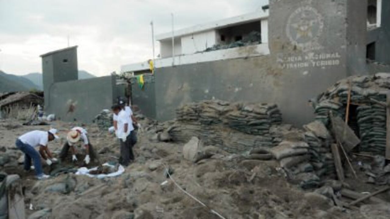 Imagen del atentado del pasado 9 de julio en Toribío (Cauca).