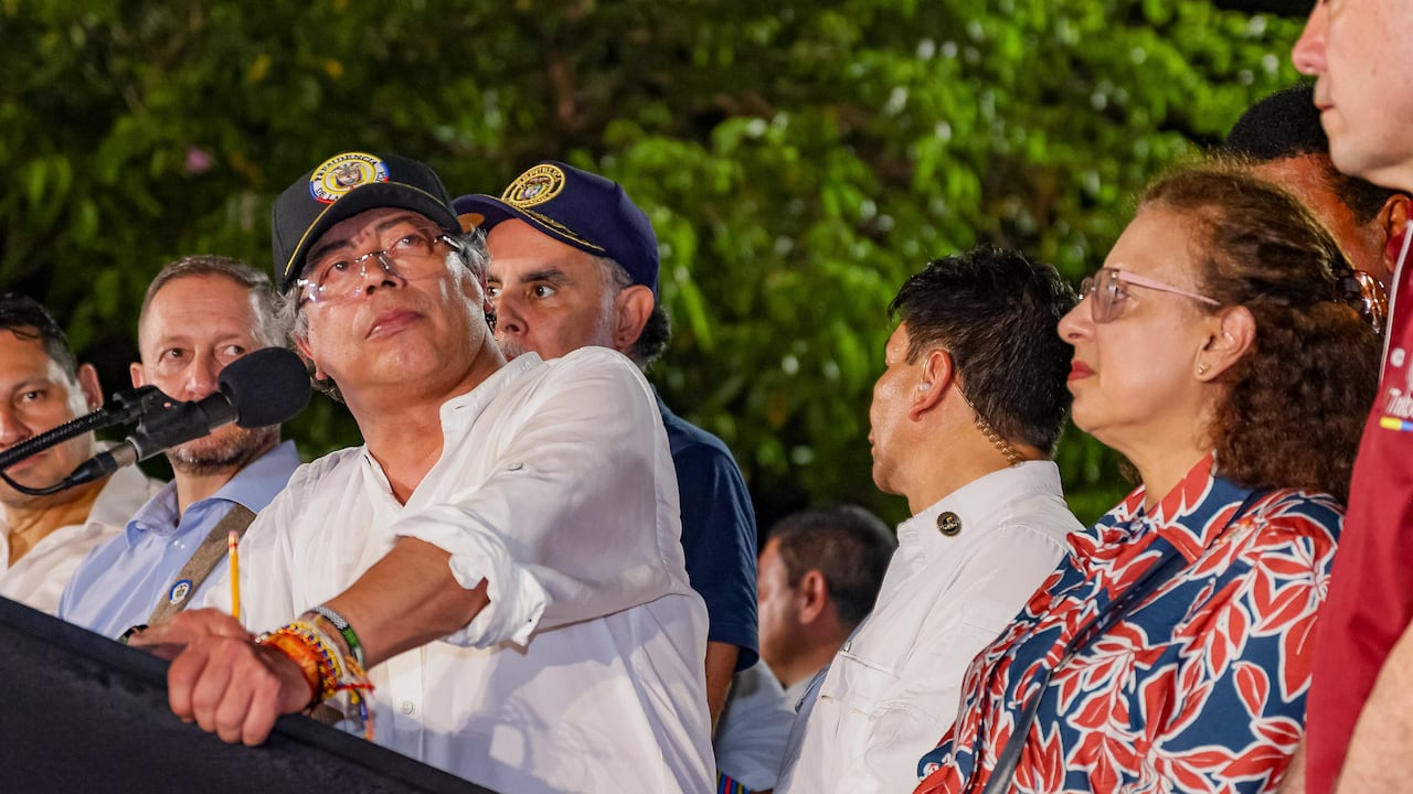 El presidente, Gustavo Petro, en Barranquilla
