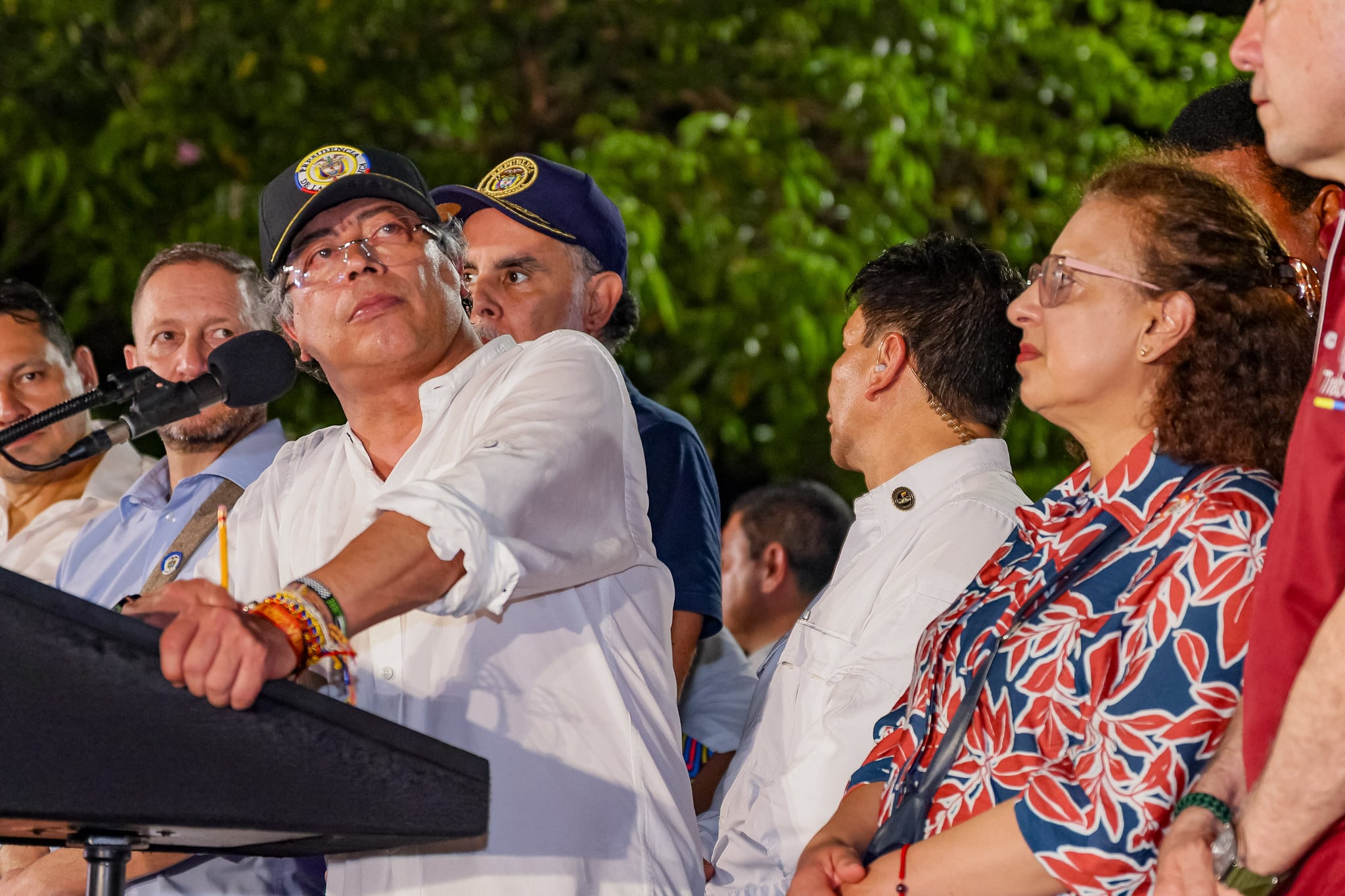 El presidente, Gustavo Petro, en Barranquilla