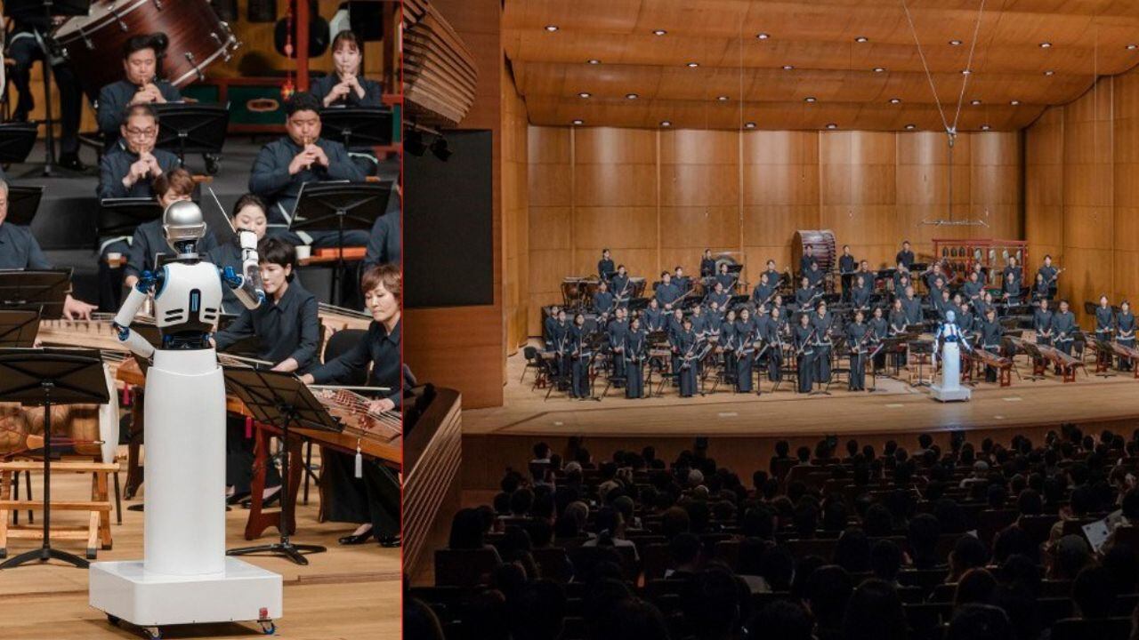 Un robot director de orquesta