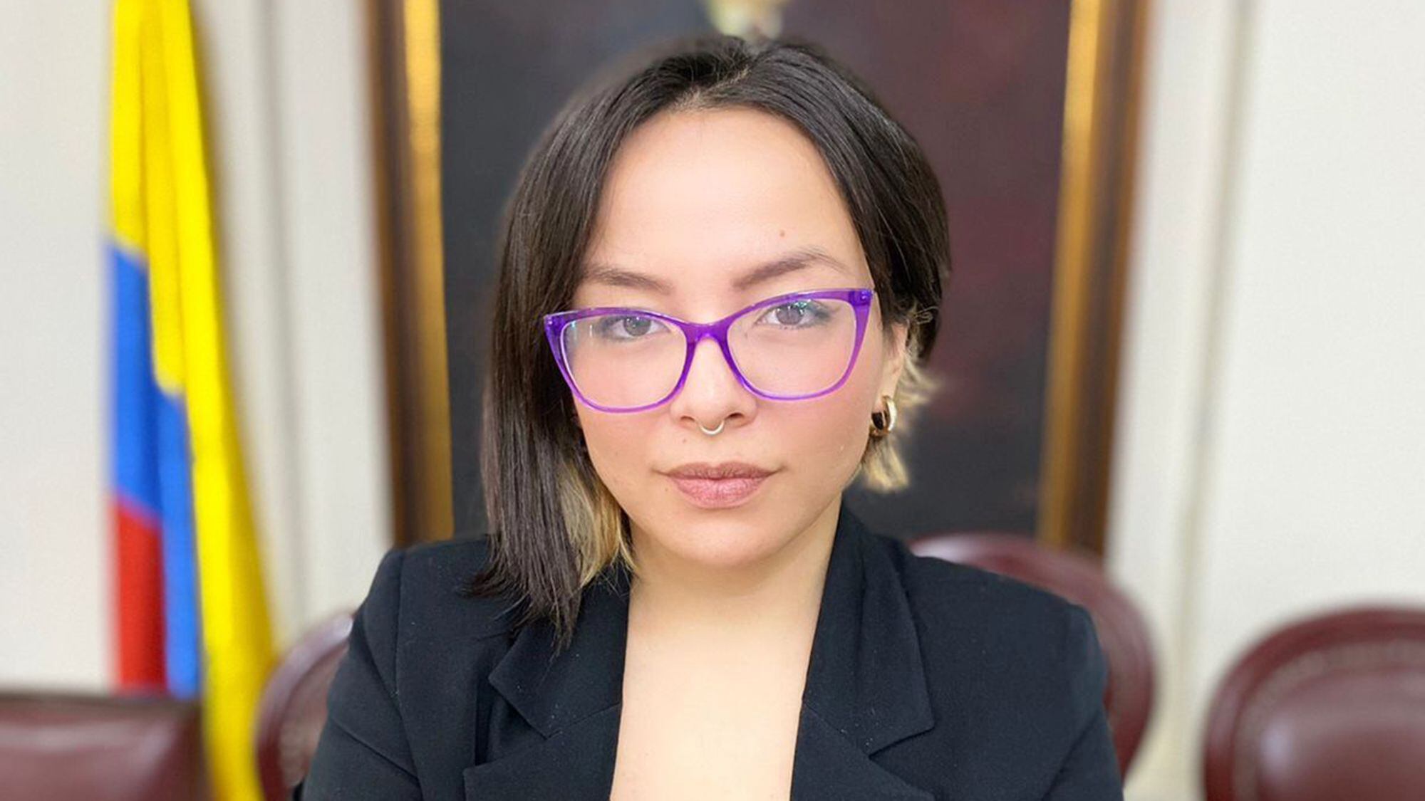 Jennifer Pedraza y Gustavo Petro