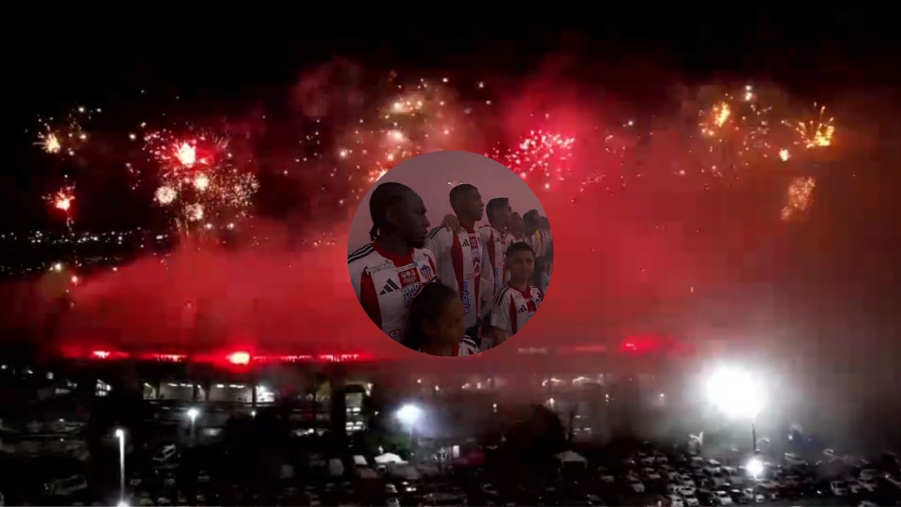 Hinchas de Junior hicieron histórica salida en la final ante Deportes Tolima.