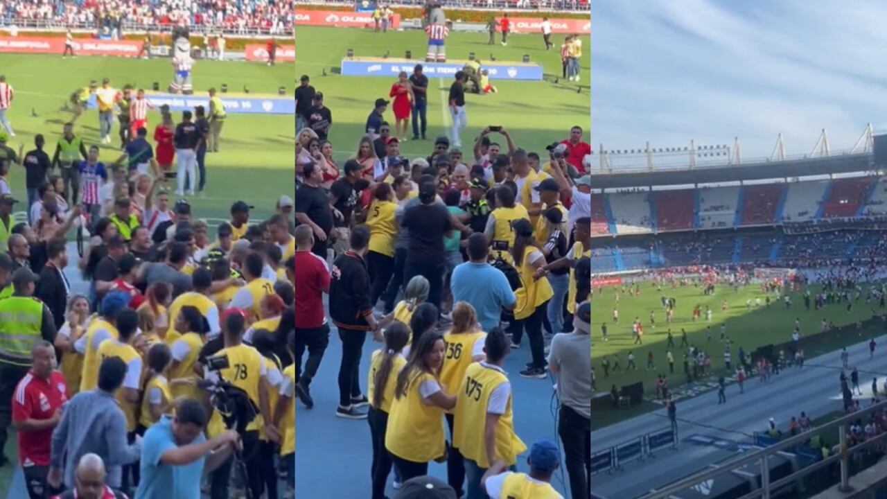 Al final del evento se presentaron algunos incidentes.