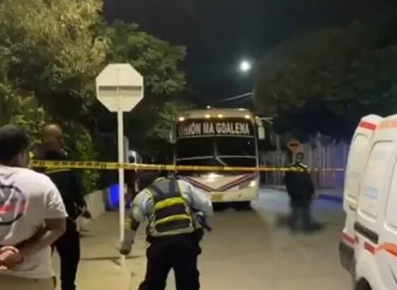 El accidente ocurrió en una calle de Santa Marta