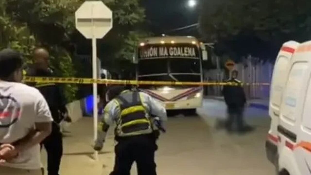 El accidente ocurrió en una calle de Santa Marta