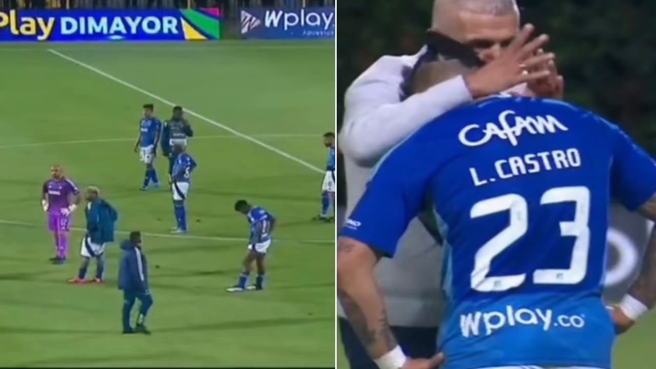 Leo Castro, hundido tras la eliminación de Millonarios en Copa Betplay