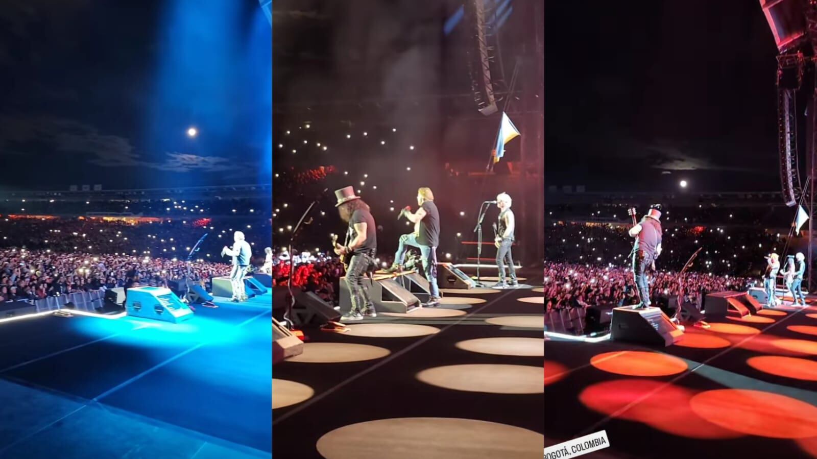 Guns n' roses en concierto en bogotá