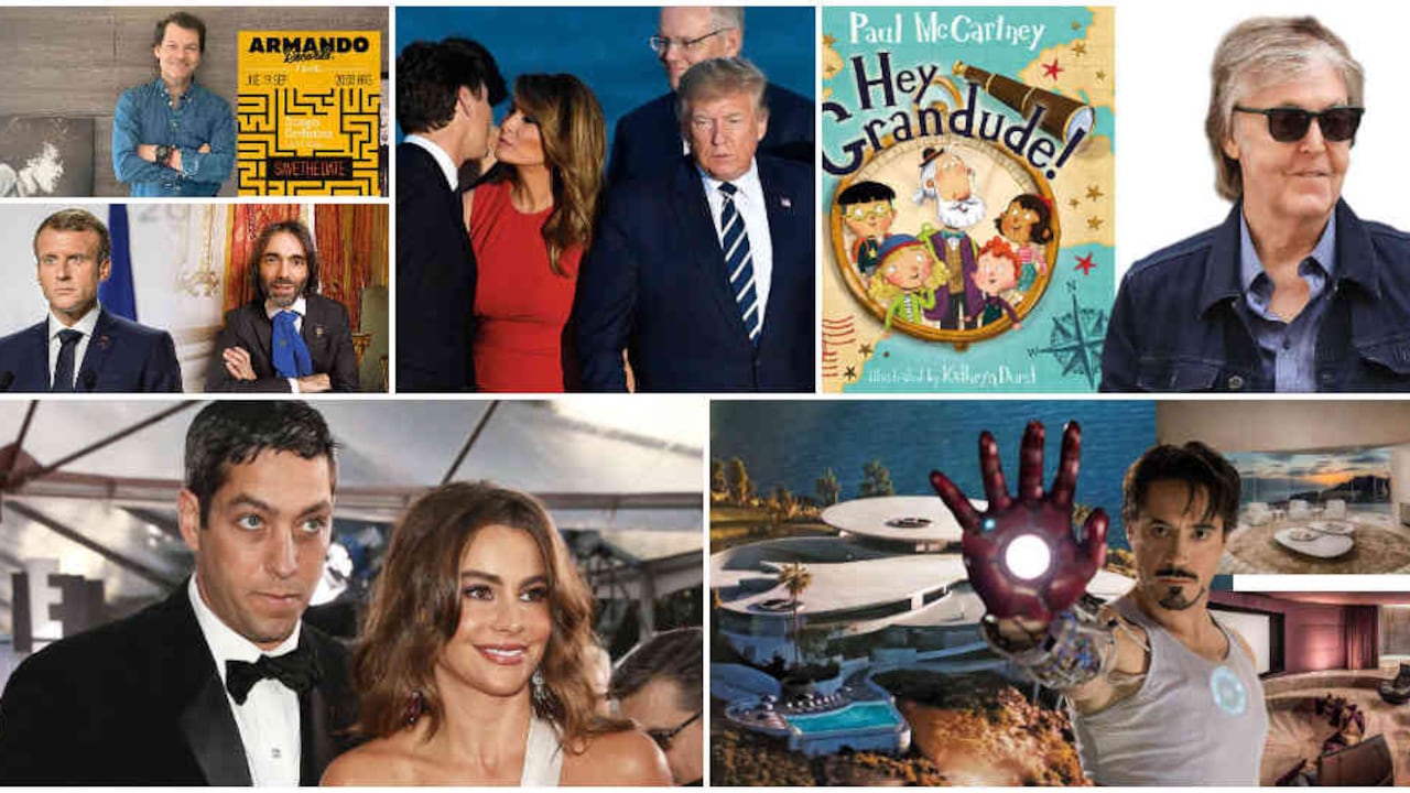 Sofía Vergara, Nick Loeb, Robert Downey Jr., Paul McCartney, Melania Trump, Justin Trudeau, Emanuell Macron, Diego Ordoñez y otros protagonistas de la semana