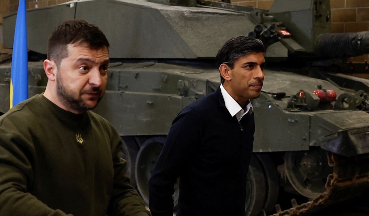 El Reino Unido es el segundo país que visita el líder ucraniano, tras Estados Unidos en diciembre, desde la invasión rusa el 24 de febrero de 2022.