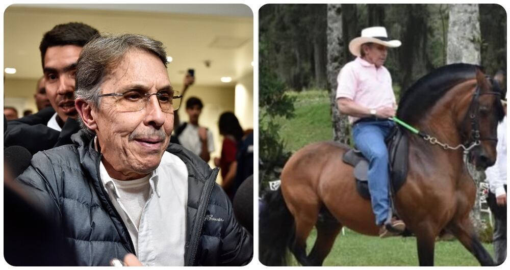 Tras su deportación a Colombia, Fabio Ochoa reapareció montando caballo