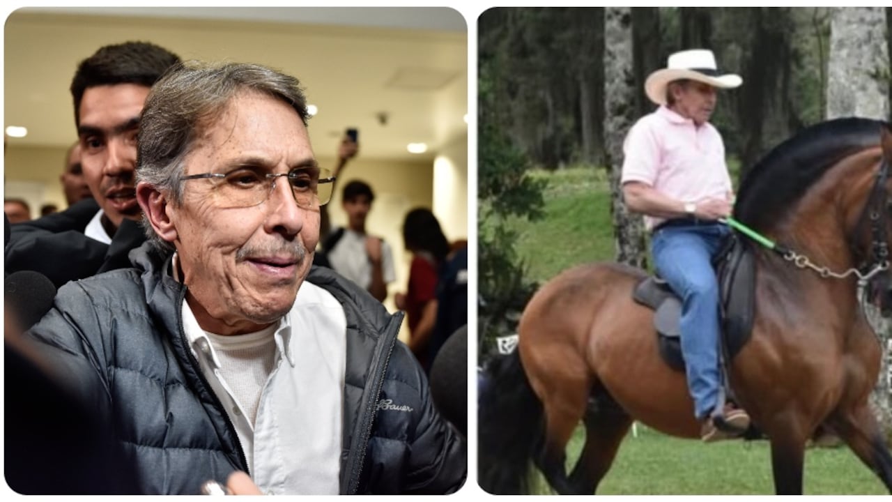 Tras su deportación a Colombia, Fabio Ochoa reapareció montando caballos.