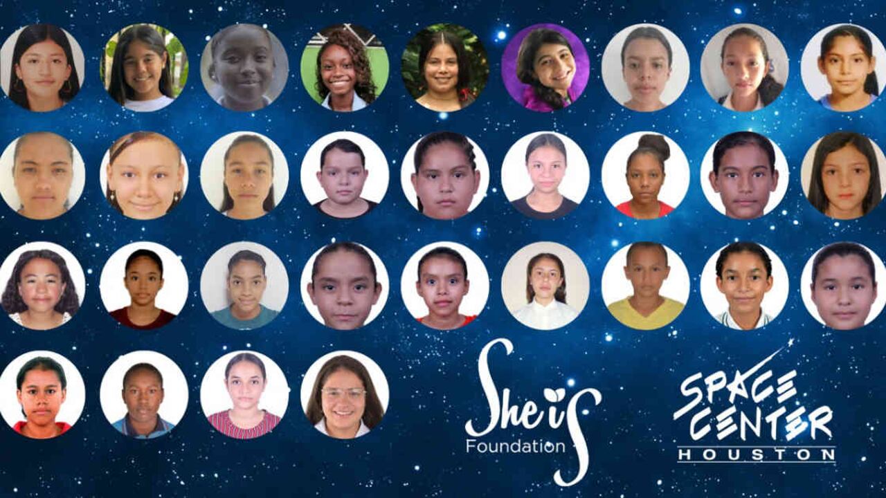 La idea es que a finales de febrero este grupo de niñas visite el Space Center de la Nasa en Houston, durante una semana. Foto: Cortesía organización She Is
