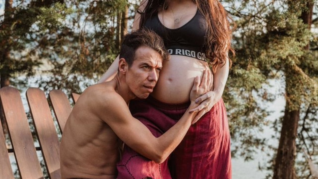 Rigoberto Urán y la foto con la que saluda a su segundo bebé