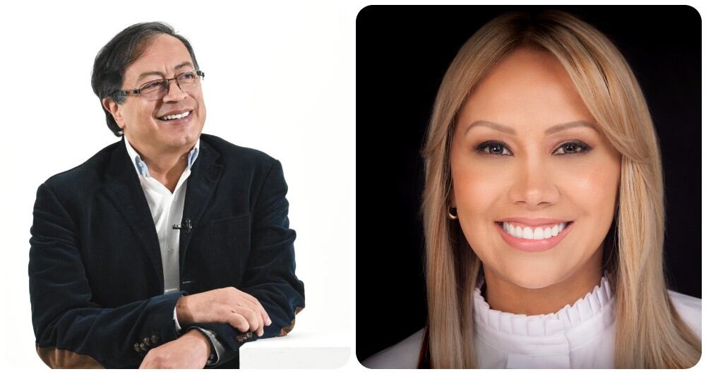 Gustavo Petro y la senadora, Sandra Ortiz