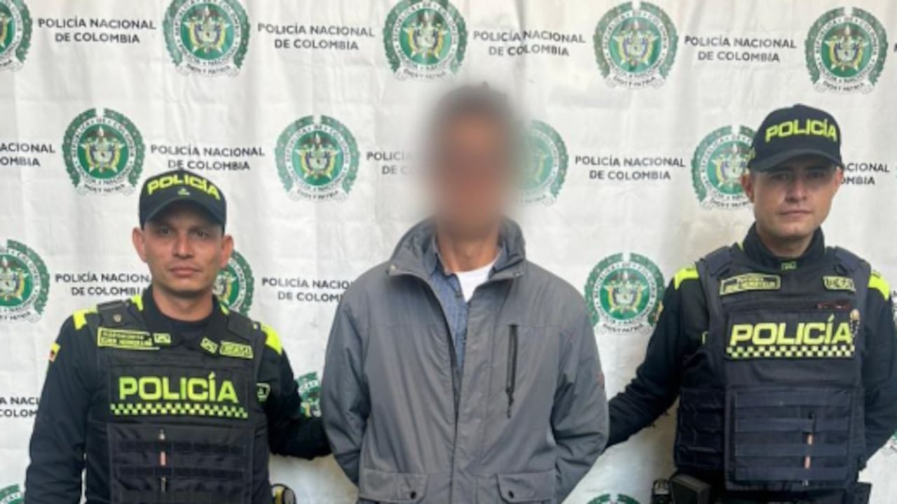 El sujeto capturado en Engativá.