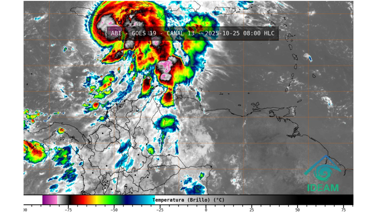Canal Infrarrojo. octubre 25 de 2025, 08:00 HLC.