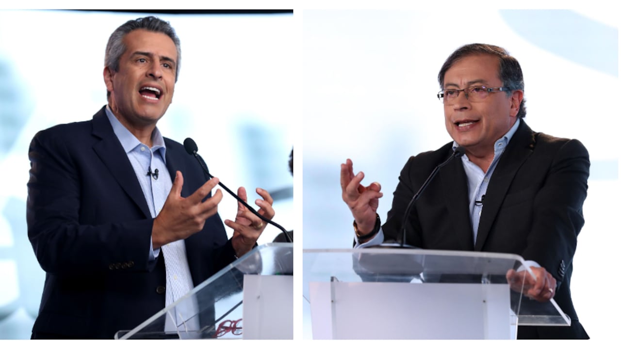 Luis F. Velasco y Gustavo Petro.