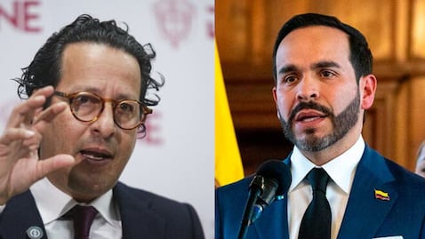 Ricardo Valencia Ramírez, exdirector del Dane, y el presidente Abelardo De La Espriella.