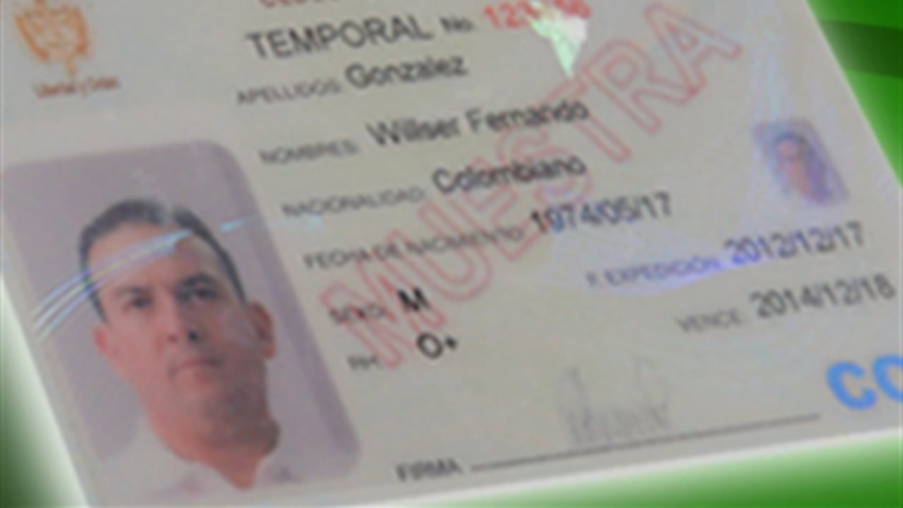 Nueva cédula de extranjería.