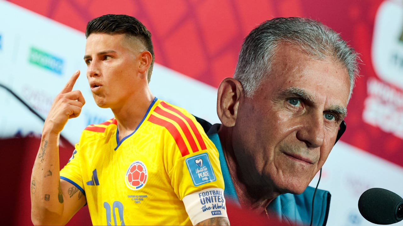 En la Tricolor, James Rodríguez estuvo bajo el mando de Carlos Queiroz en el ciclo 2019-2020.