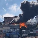 Imagen del incendio registrado en la tarde de este jueves.