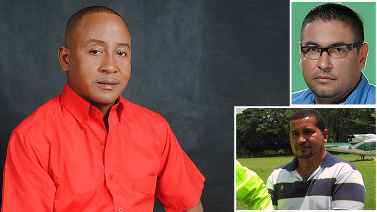 En la foto (izq) Benjamín Palacios. (Arriba) Wilmar Ramírez. (Abajo) Danilo Palomino.