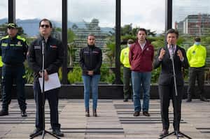 Fiscal general Francisco Barbosa y alcaldesa de Bogotá Claudia López