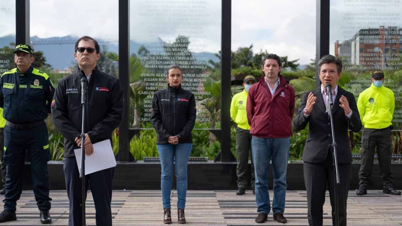 Fiscal general Francisco Barbosa y alcaldesa de Bogotá Claudia López