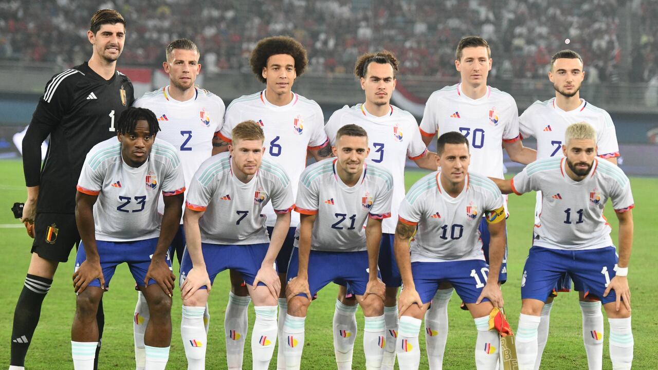 Selección Bélgica antes del Mundial de Qatar.