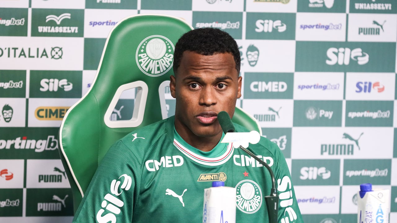 Jhon Arias como nuevo jugador de Palmeiras de Brasil.