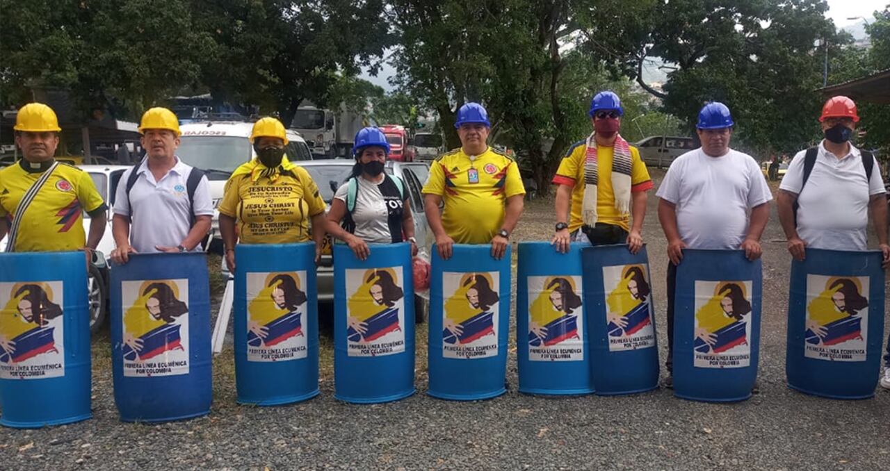 La "Primera Línea Ecuménica" de Cali está compuesta por 12 clérigos y pastores cristianos.