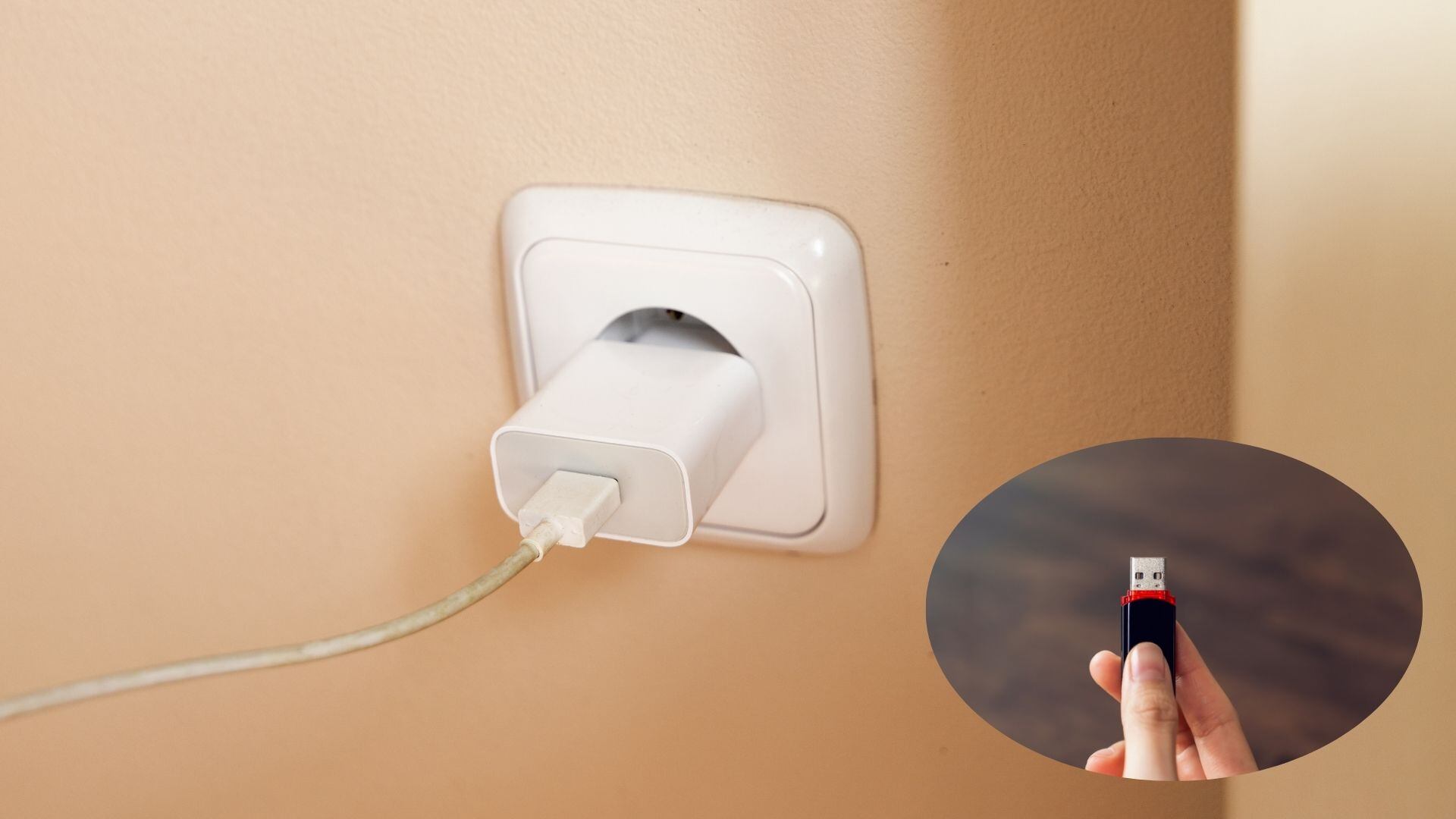 En los últimos años se ha vuelto común ver a algunas personas conectar una memoria USB directamente a un cargador de celular.