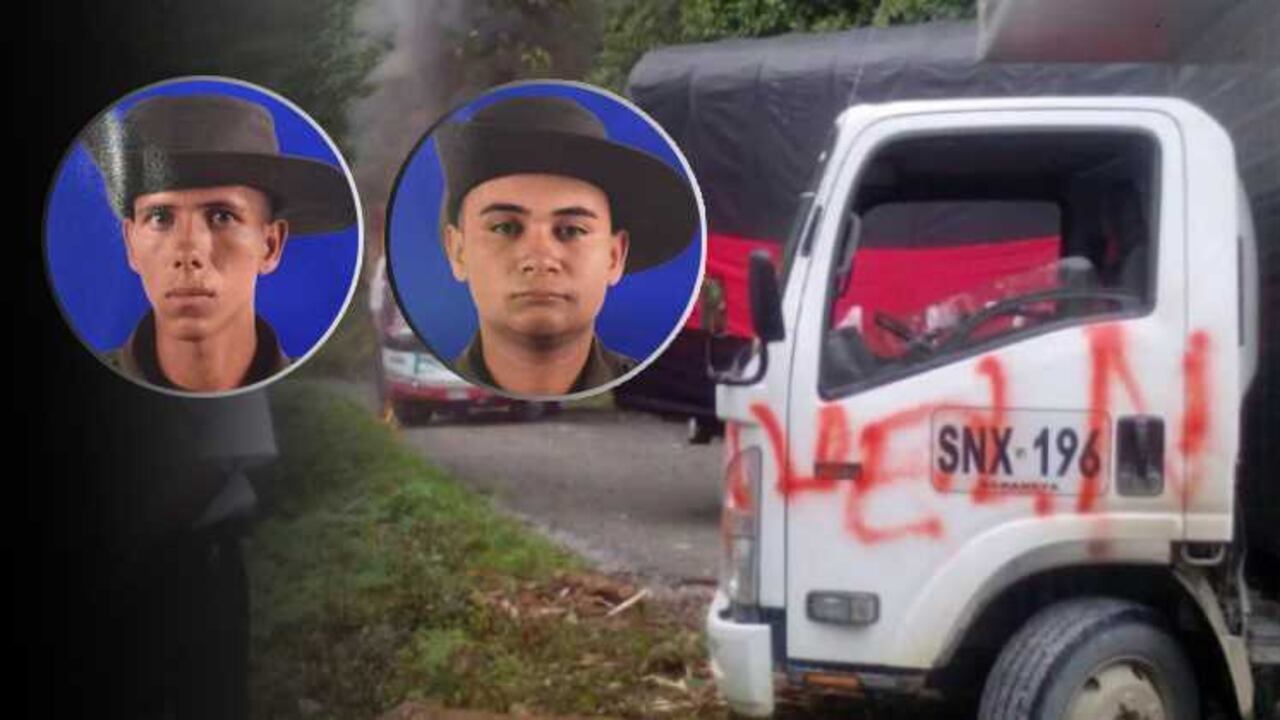 En los ataques del ELN resultaron muertos estos dos auxiliares de Policía.