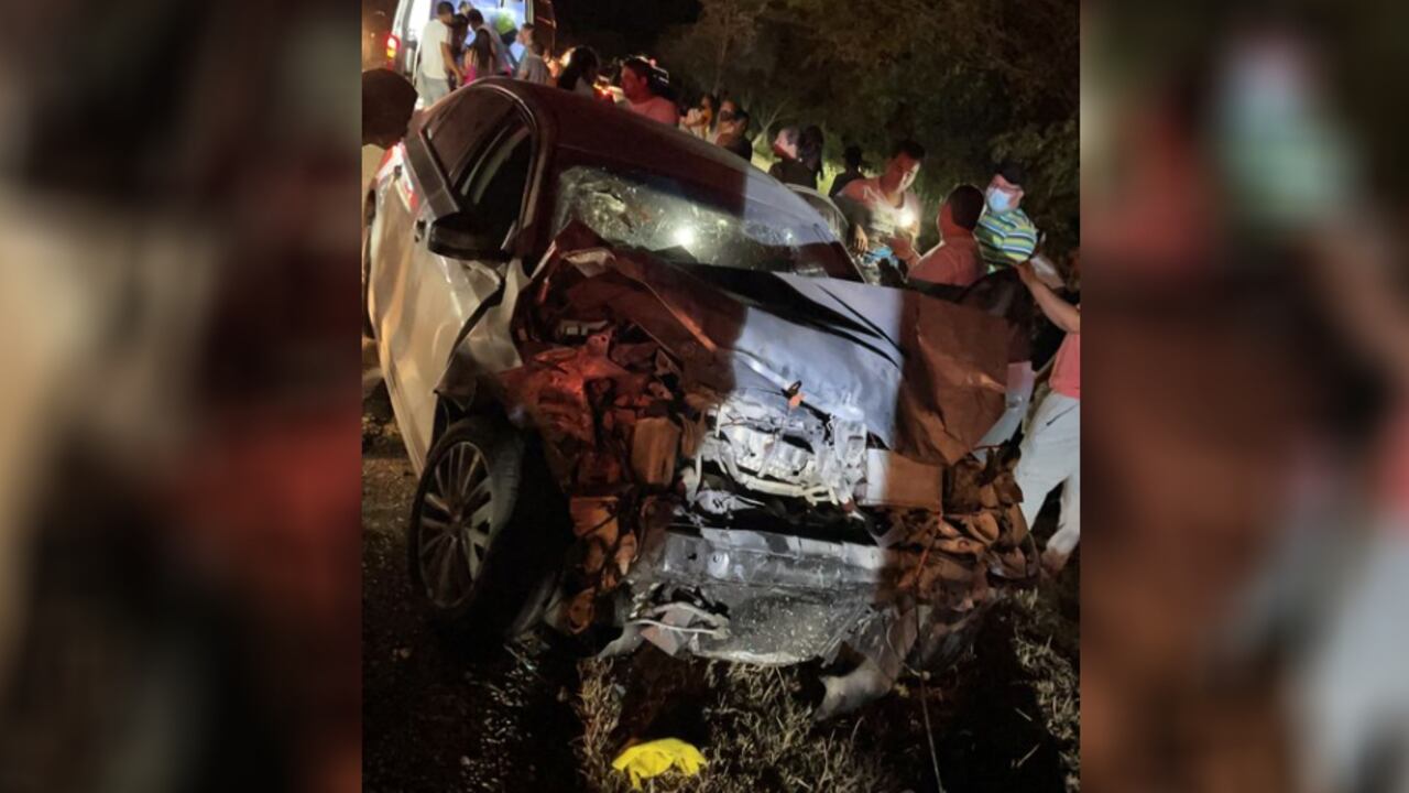 Cinco miembros de una familia murieron incinerados en un accidente de tránsito en La Guajira