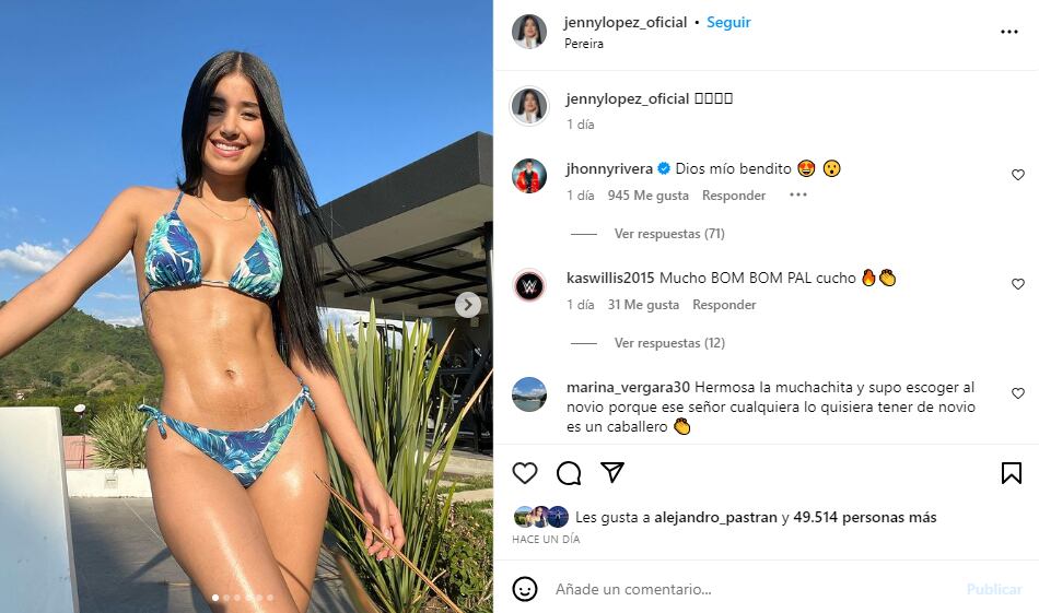 Jenny Lopez, la novia de Jhonny Rivera