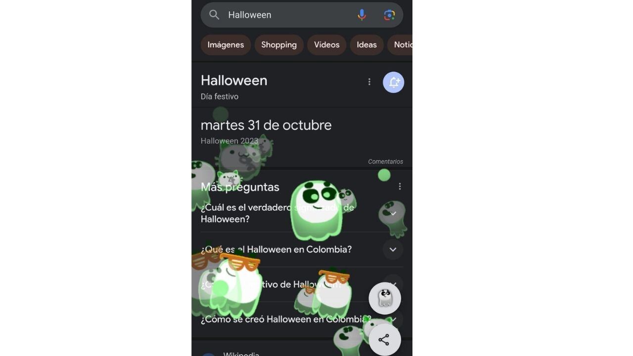 Halloween en Google