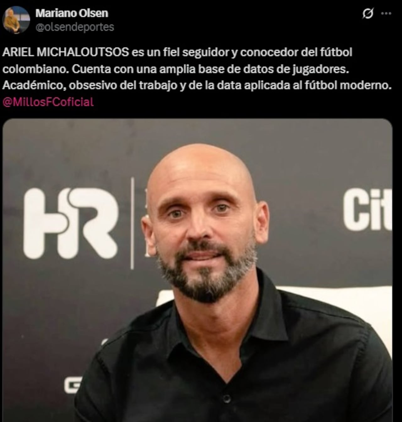 Pantallazo X: @olsendeportes